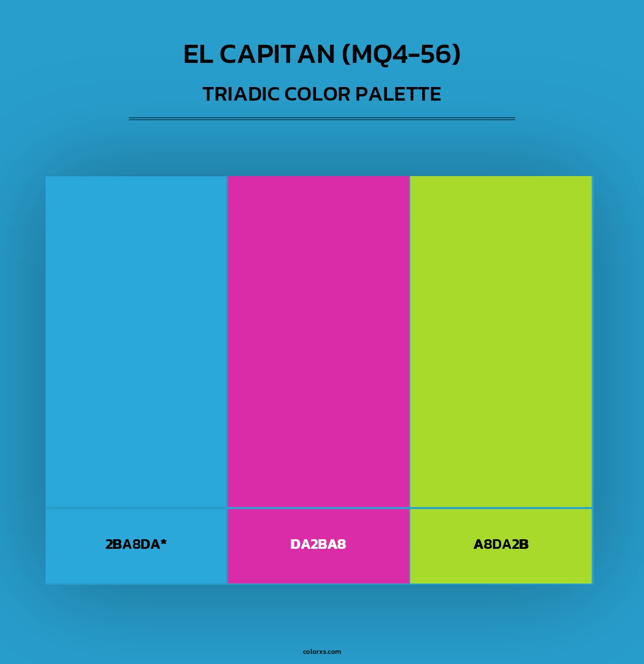 El Capitan (MQ4-56) - Triadic Color Palette