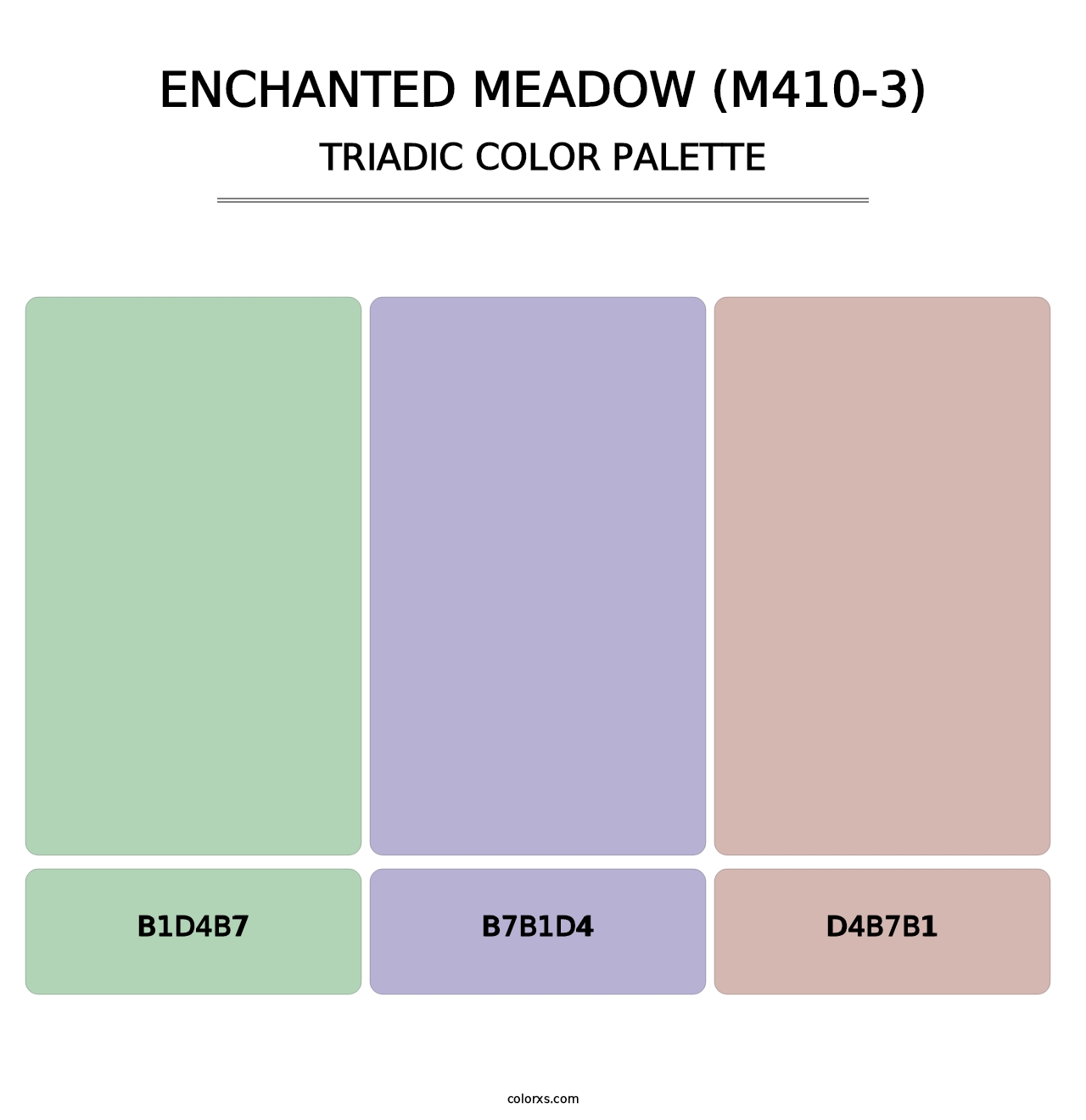 Enchanted Meadow (M410-3) - Triadic Color Palette