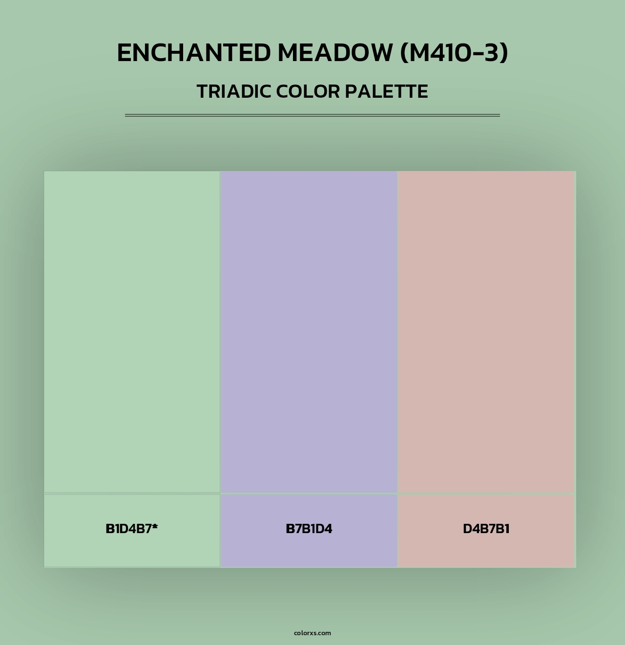 Enchanted Meadow (M410-3) - Triadic Color Palette