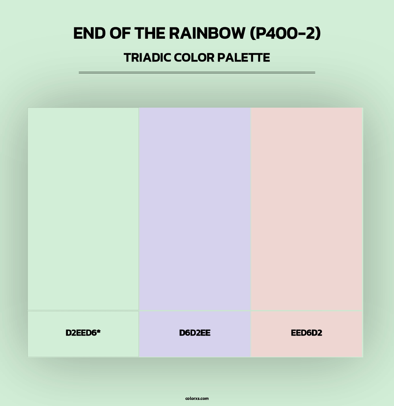 End Of The Rainbow (P400-2) - Triadic Color Palette