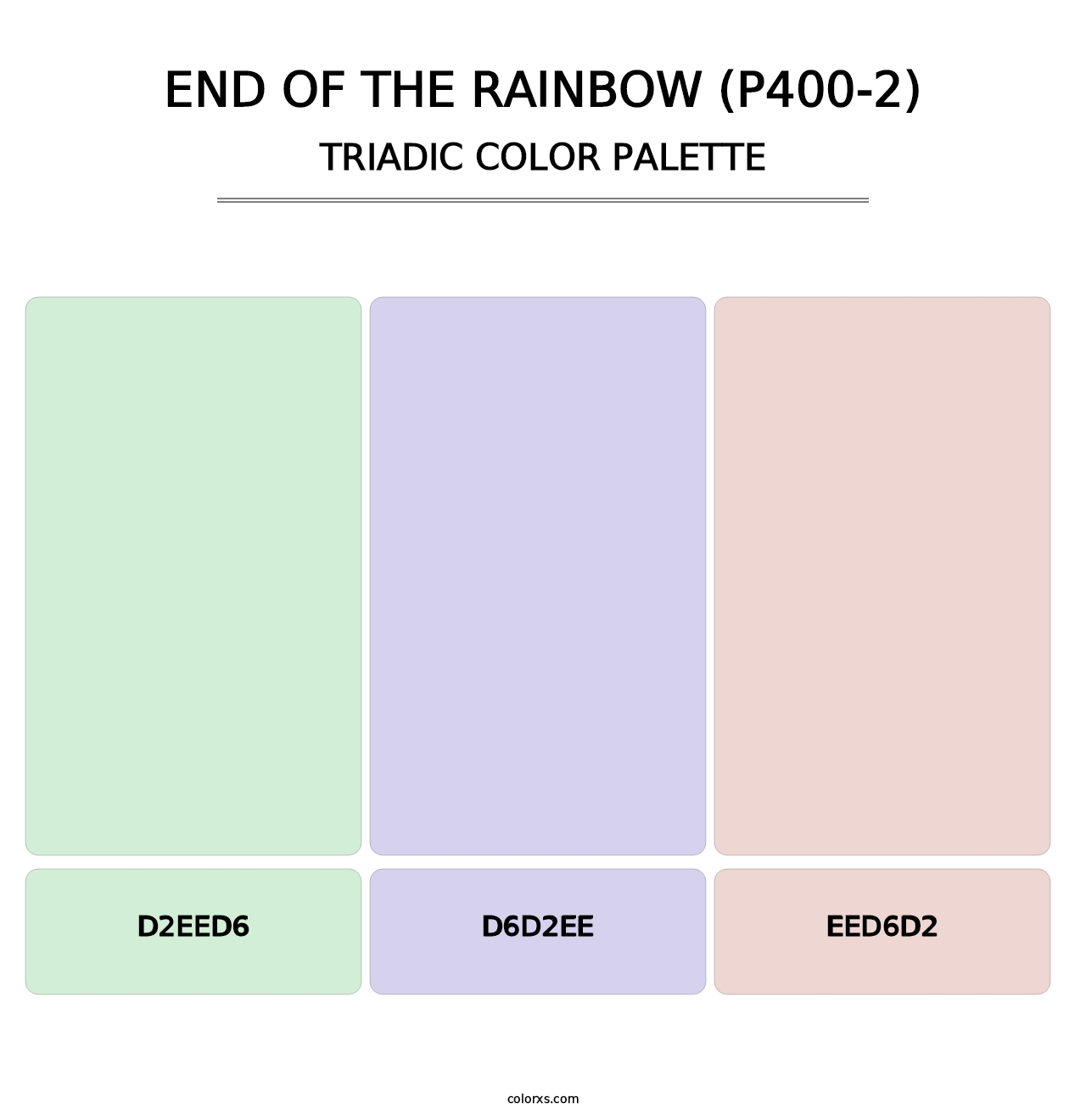 End Of The Rainbow (P400-2) - Triadic Color Palette
