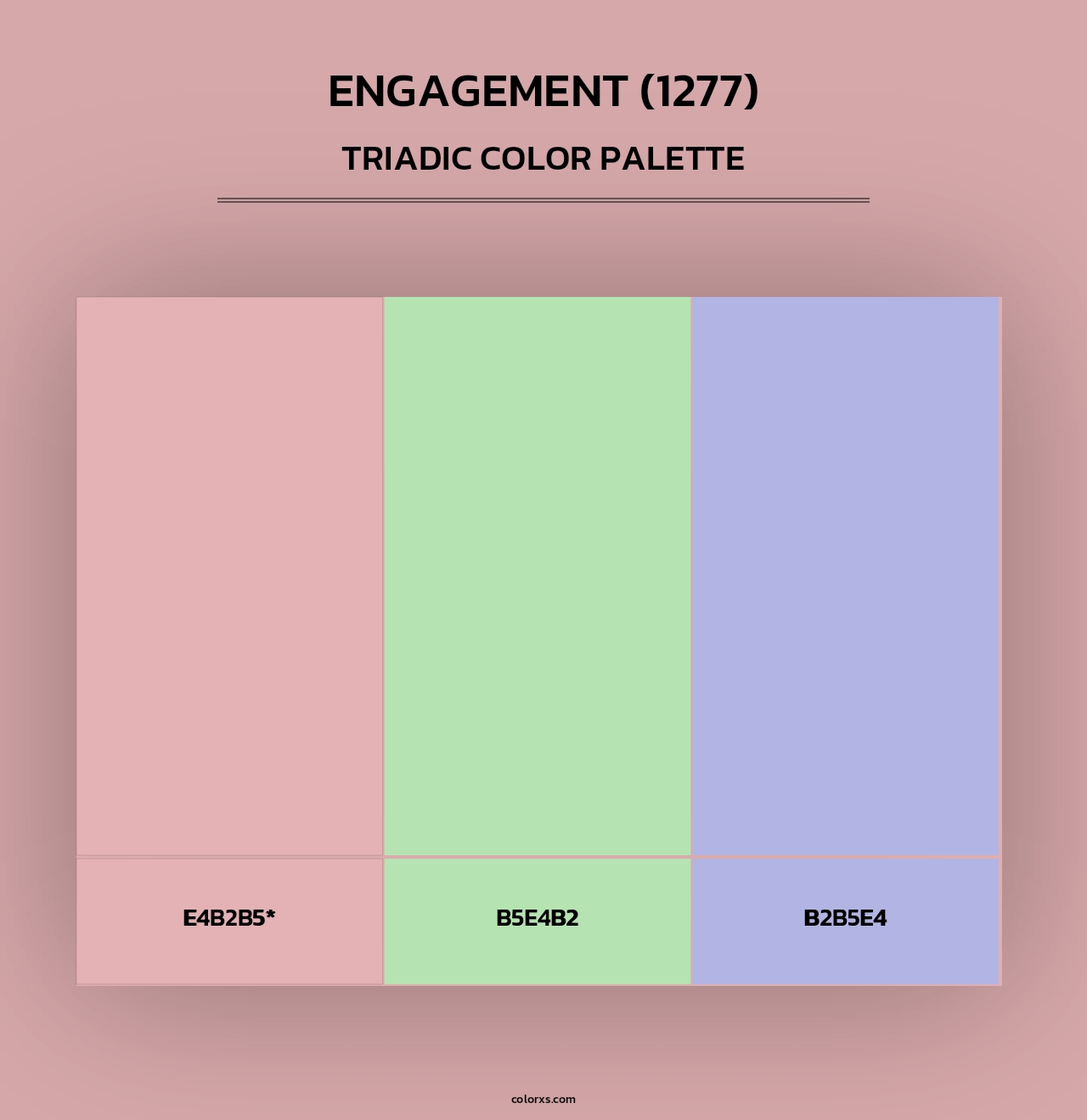 Engagement (1277) - Triadic Color Palette