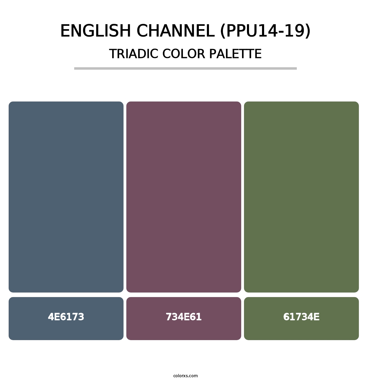 English Channel (PPU14-19) - Triadic Color Palette