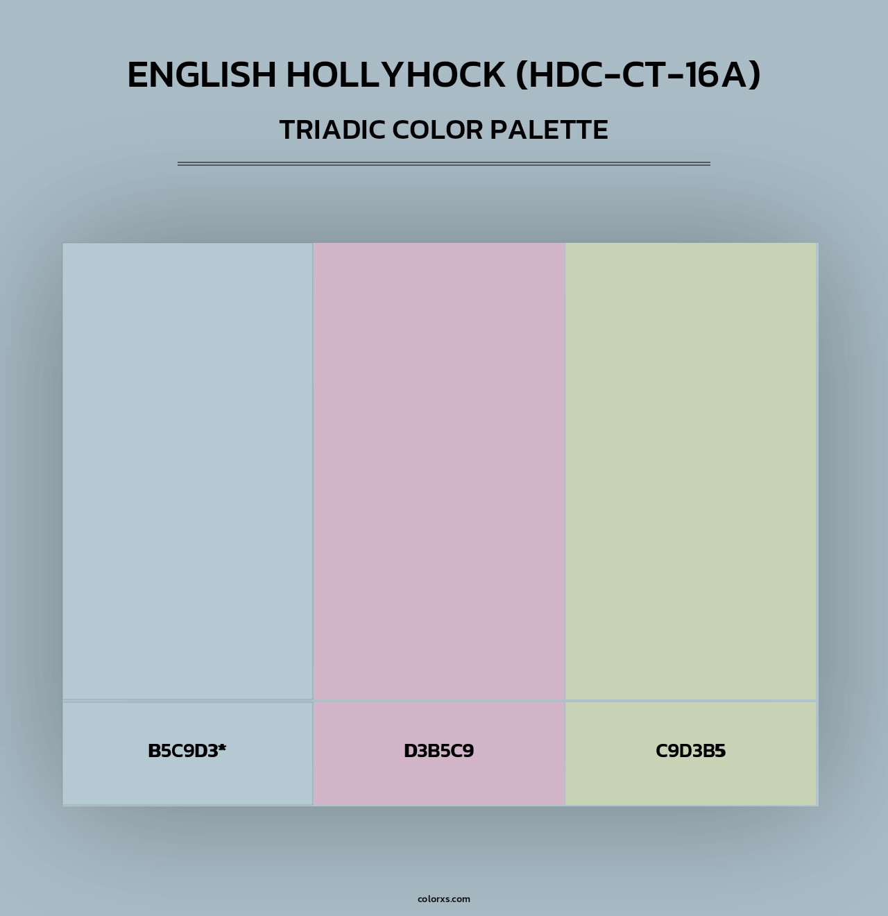 English Hollyhock (HDC-CT-16A) - Triadic Color Palette