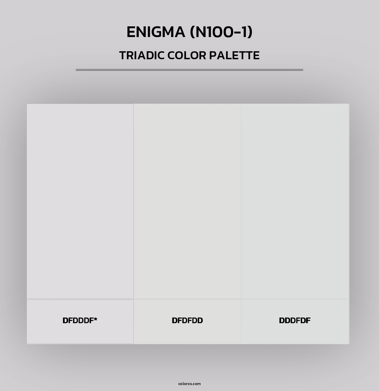Enigma (N100-1) - Triadic Color Palette
