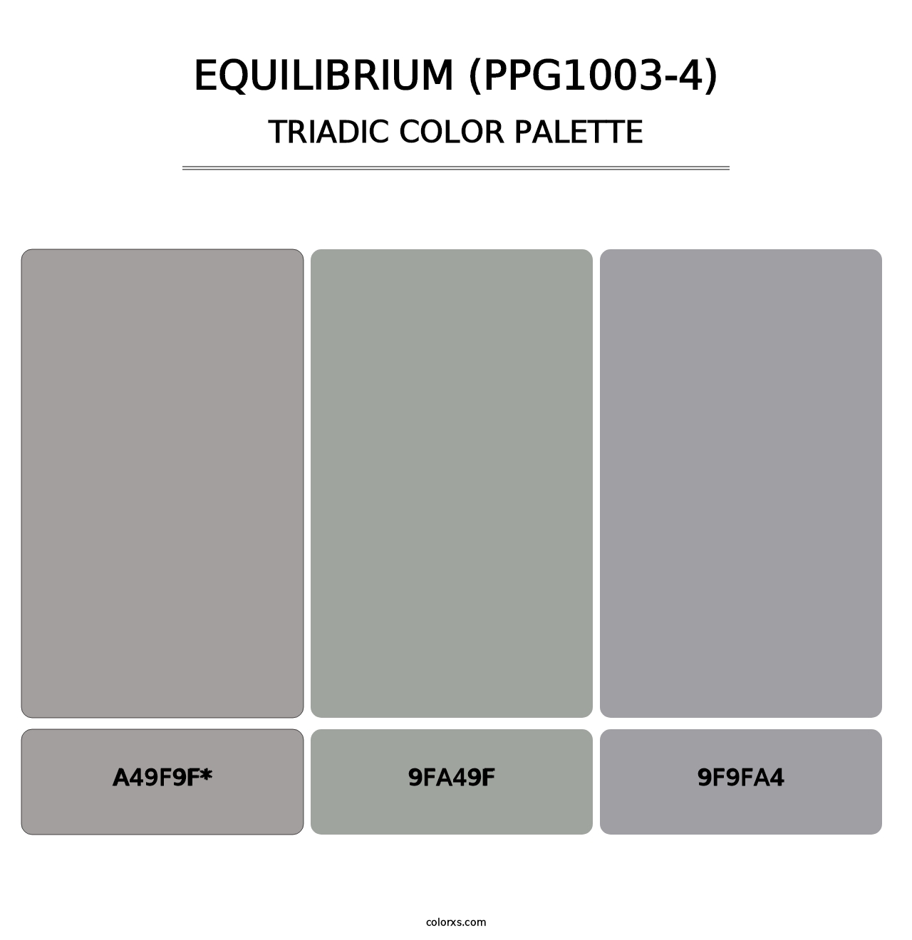 Equilibrium (PPG1003-4) - Triadic Color Palette