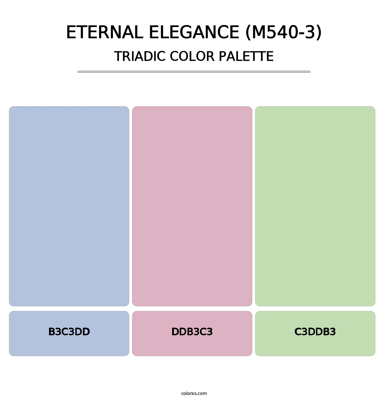 Eternal Elegance (M540-3) - Triadic Color Palette