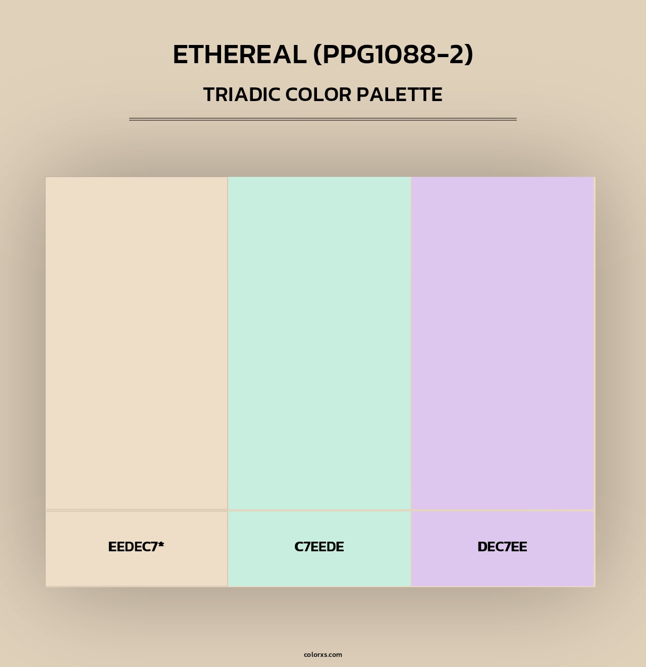 Ethereal (PPG1088-2) - Triadic Color Palette