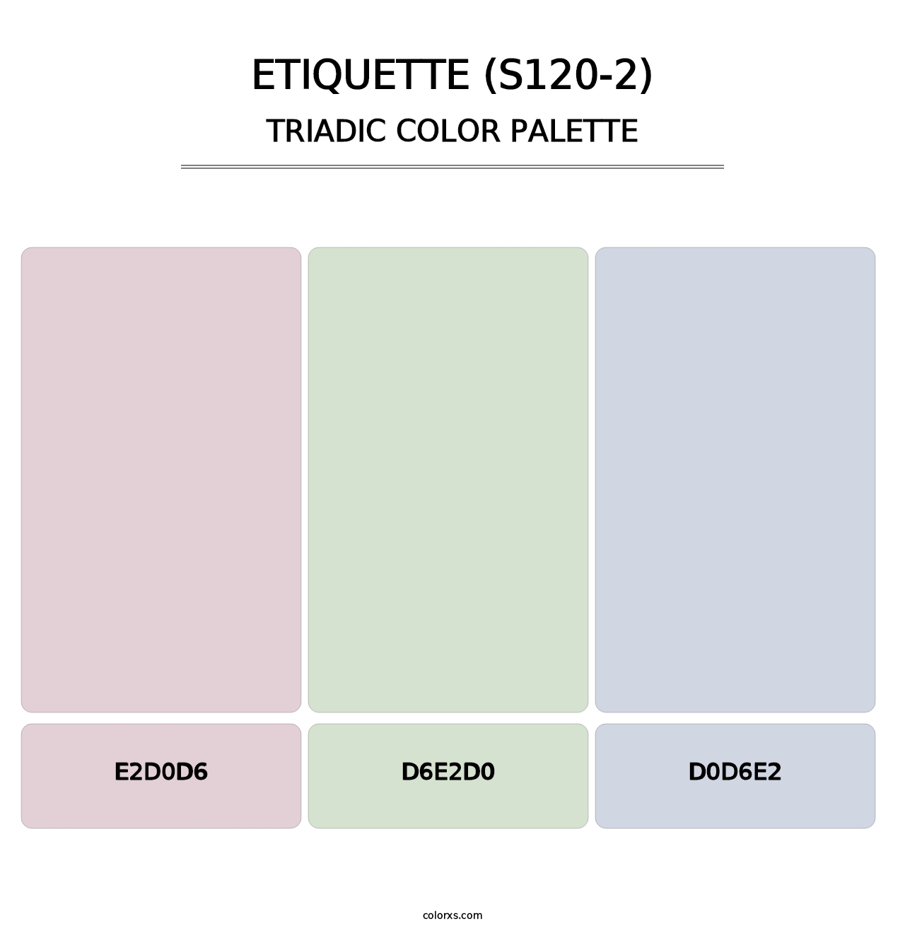 Etiquette (S120-2) - Triadic Color Palette