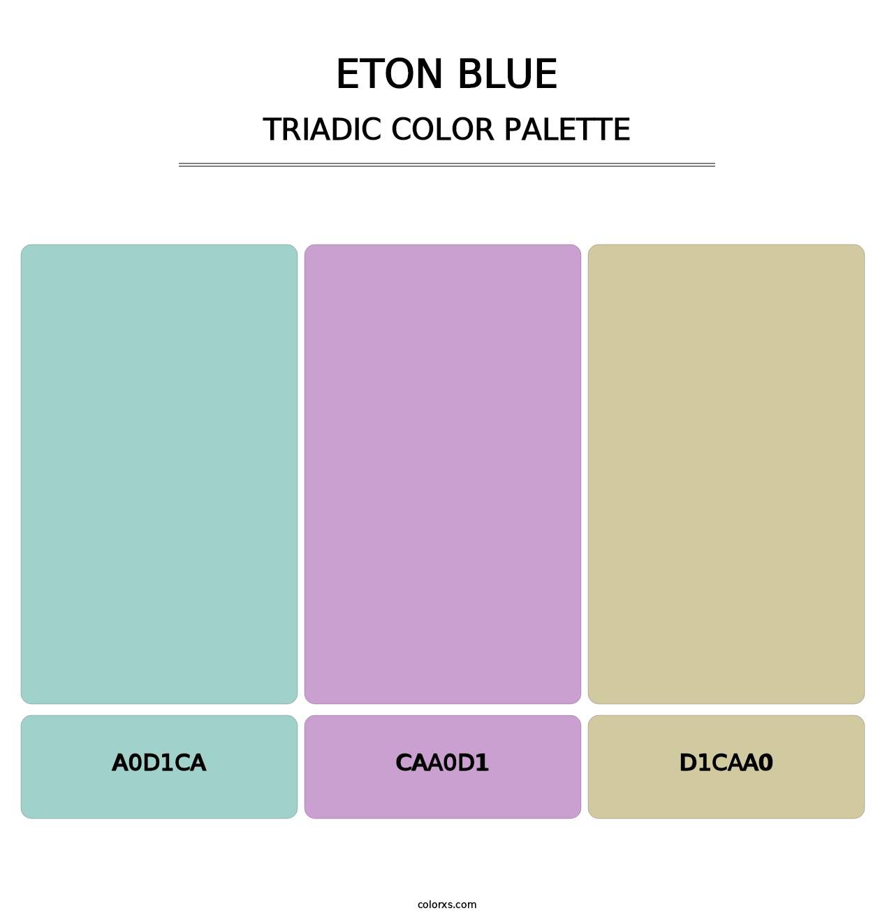 Eton blue - Triadic Color Palette