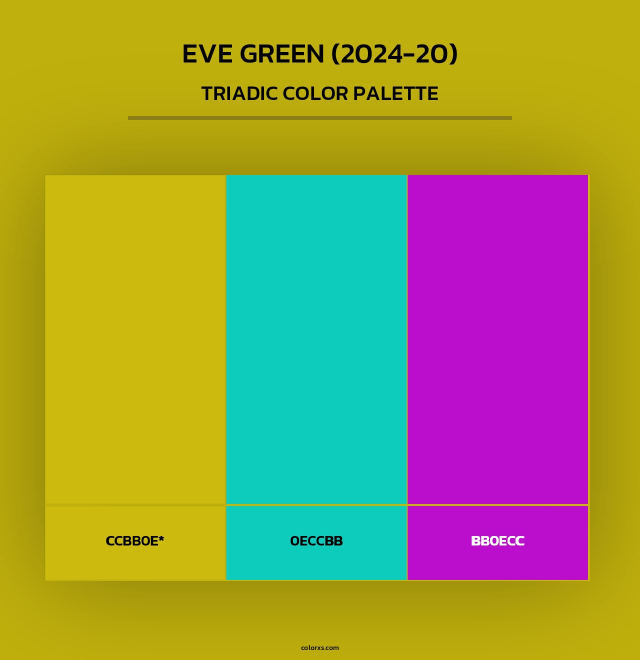 Eve Green (2024-20) - Triadic Color Palette