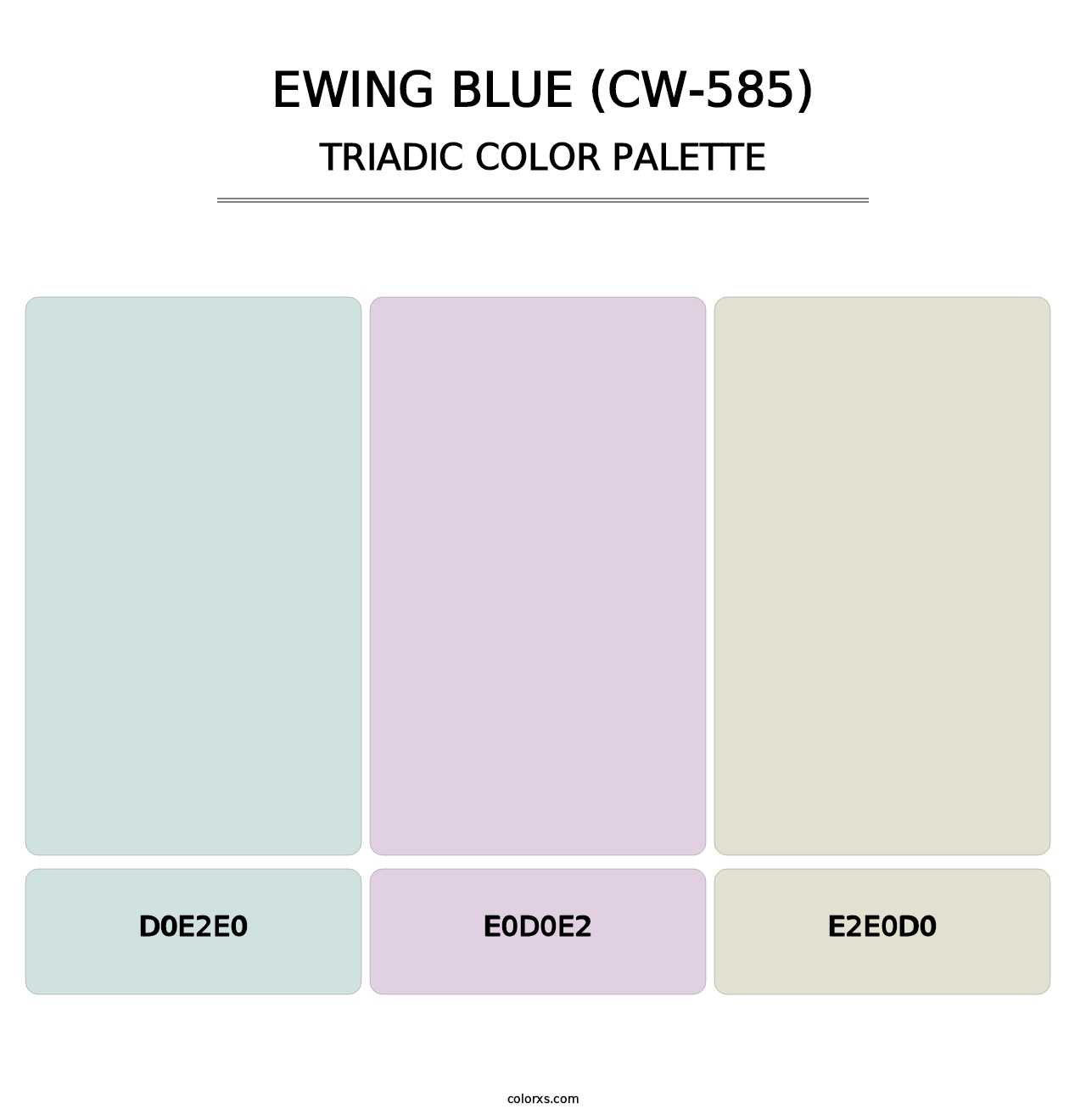 Ewing Blue (CW-585) - Triadic Color Palette