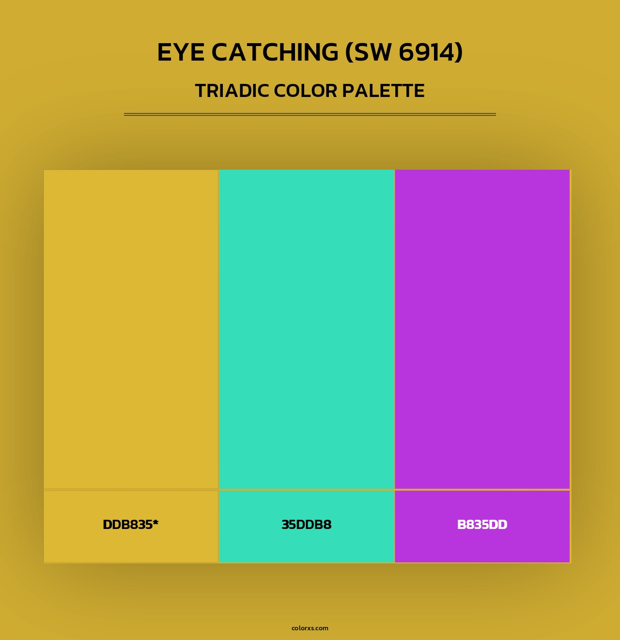 Eye Catching (SW 6914) - Triadic Color Palette