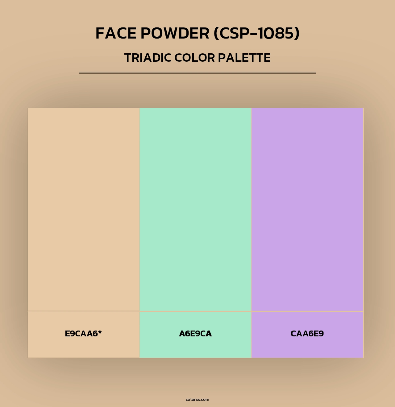 Face Powder (CSP-1085) - Triadic Color Palette
