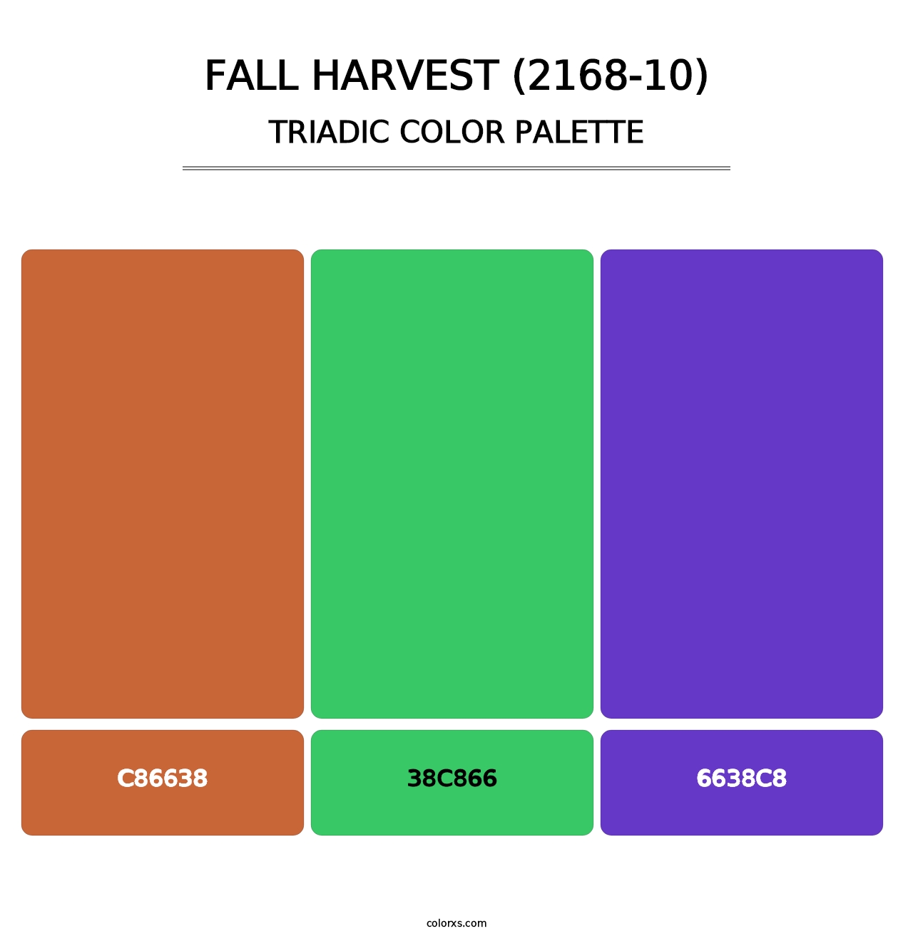 Fall Harvest (2168-10) - Triadic Color Palette