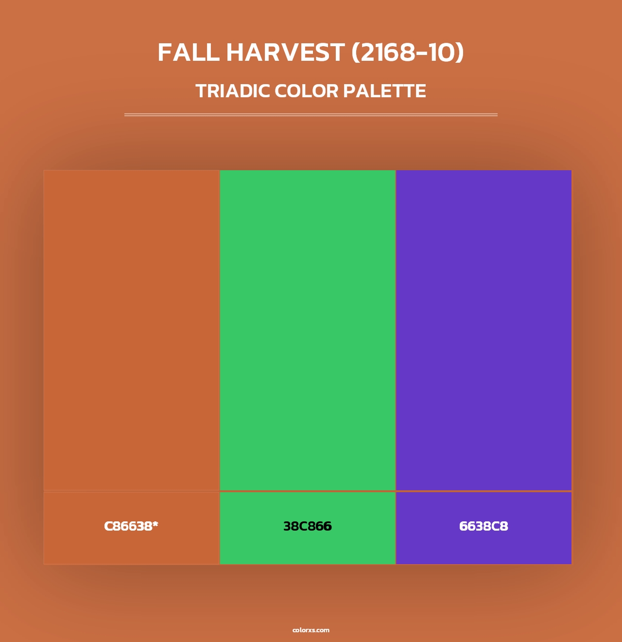 Fall Harvest (2168-10) - Triadic Color Palette