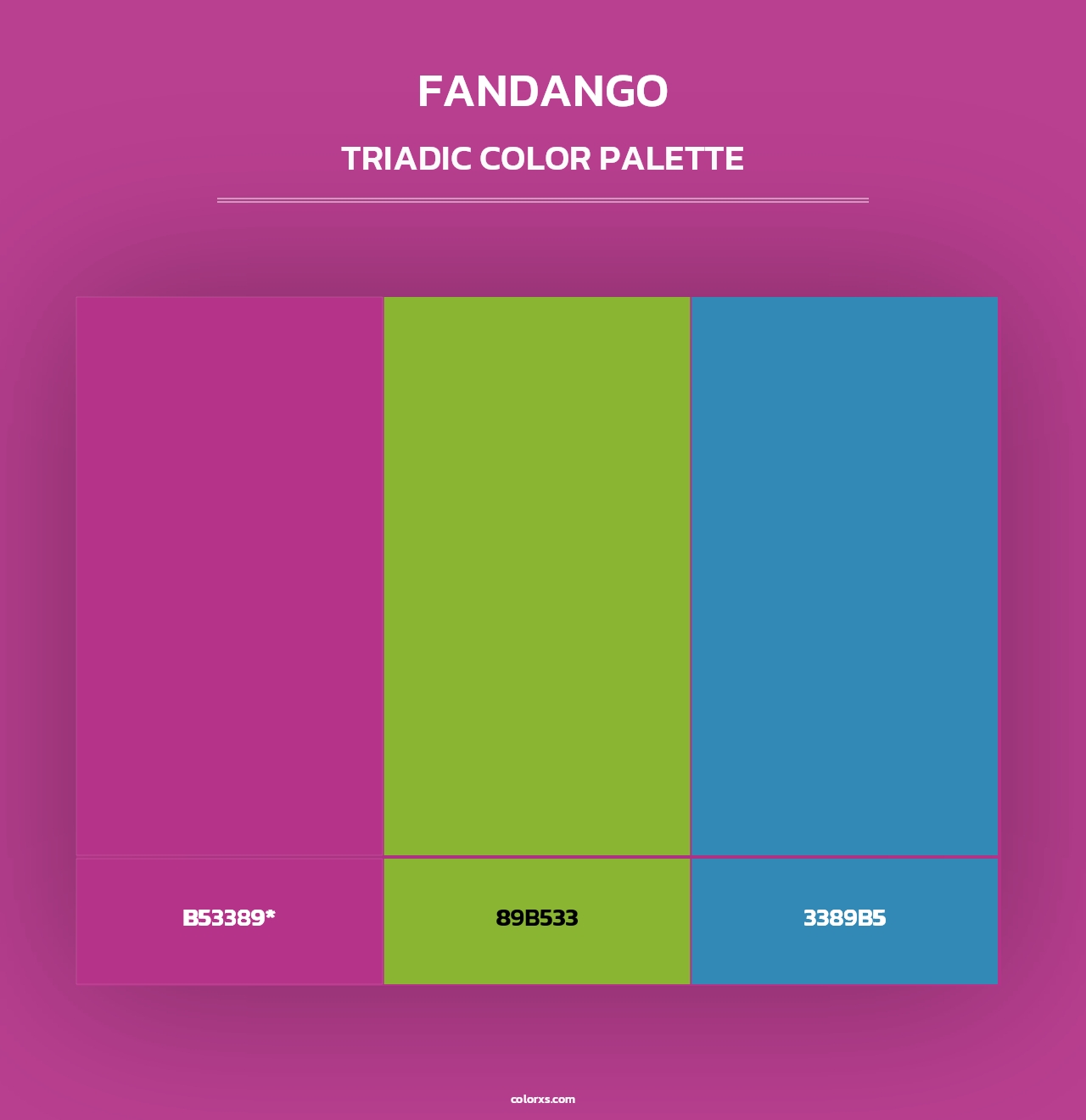Fandango - Triadic Color Palette