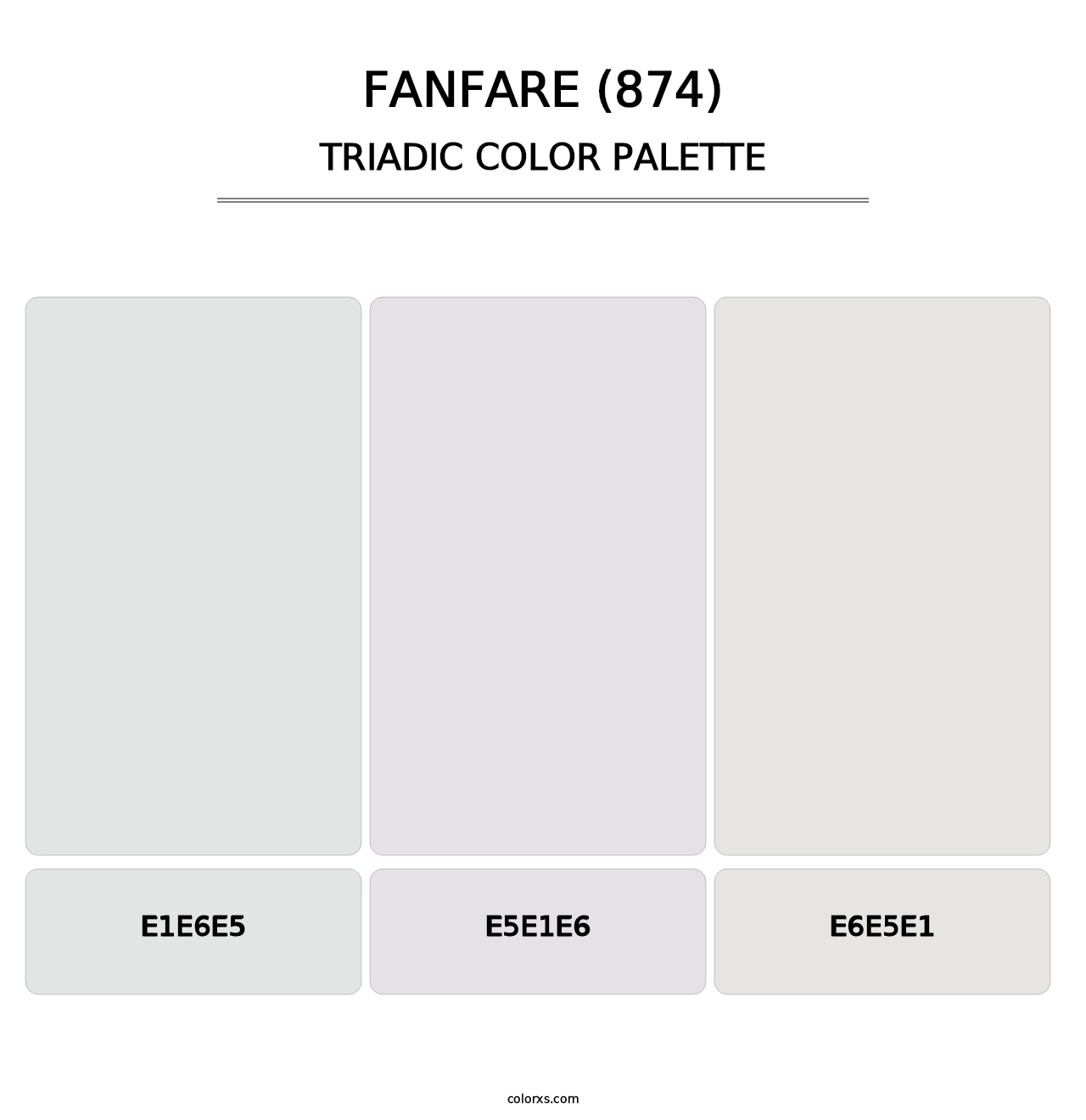 Fanfare (874) - Triadic Color Palette