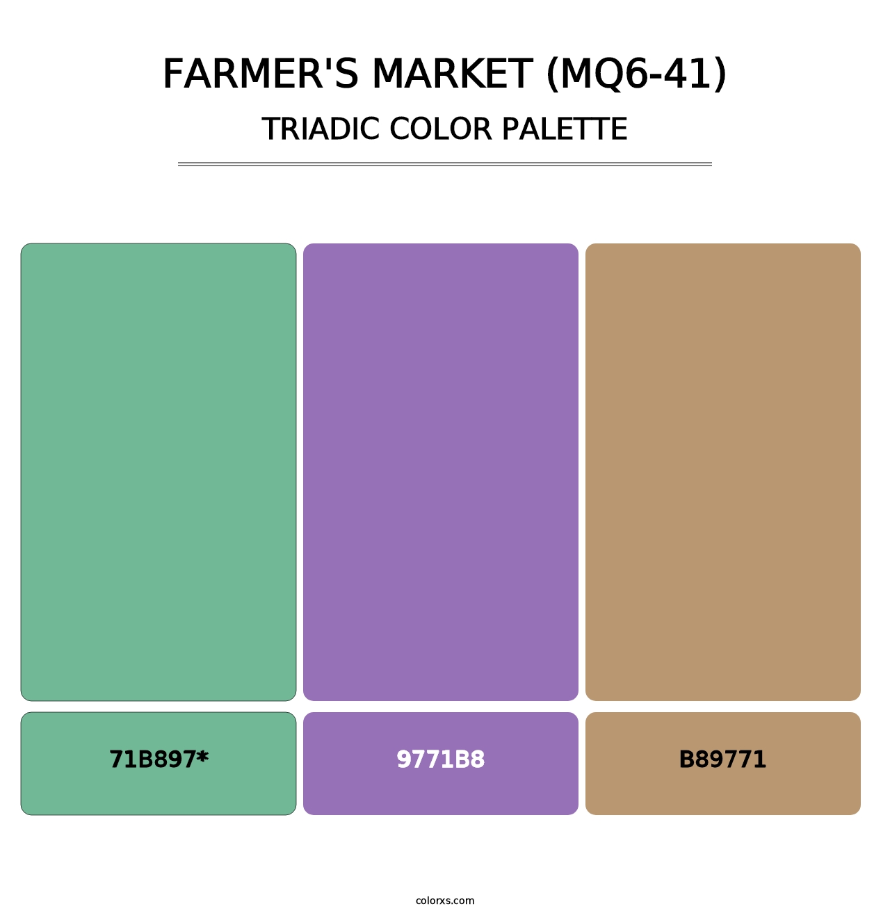 Farmer'S Market (MQ6-41) - Triadic Color Palette