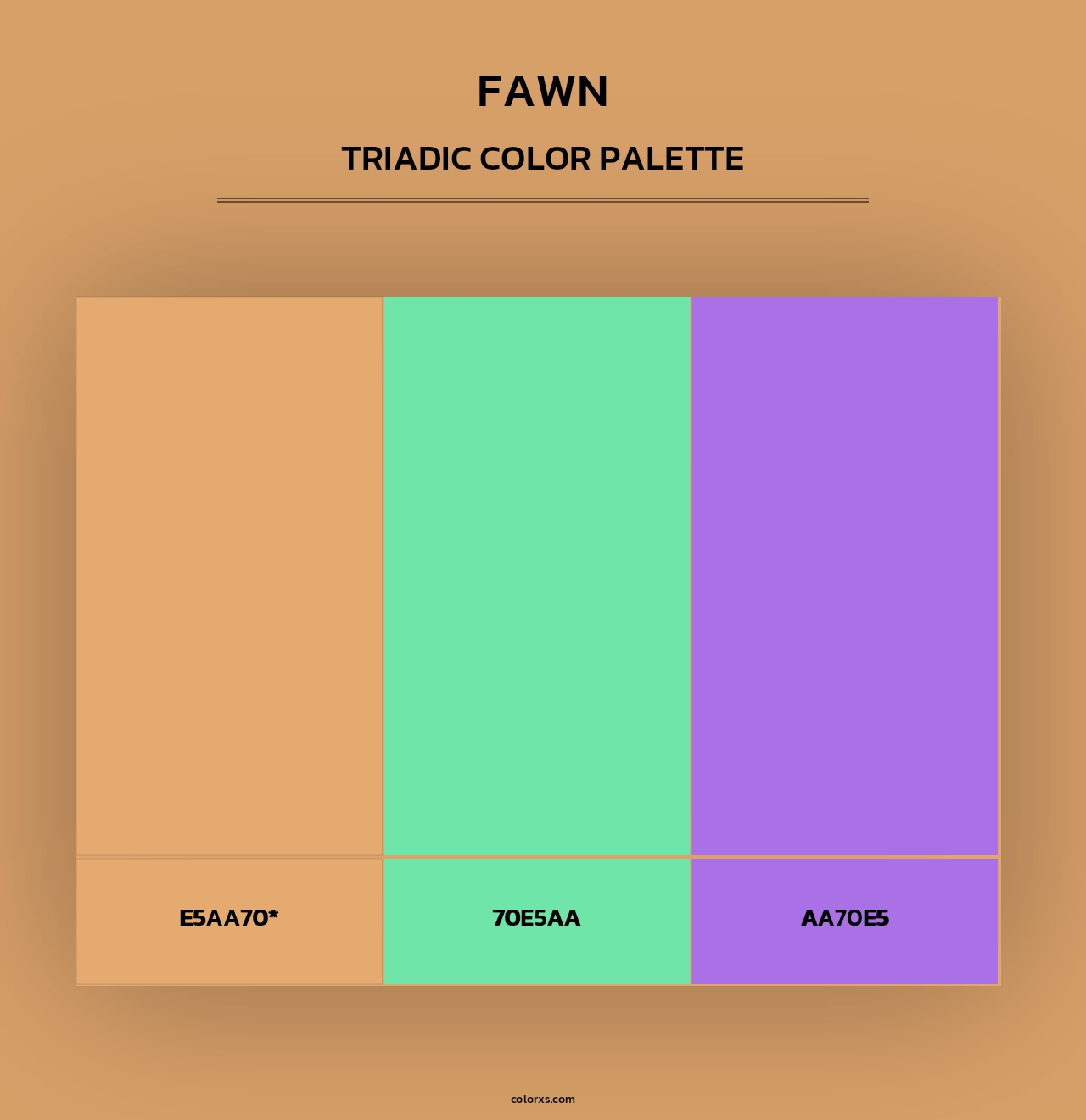 Fawn - Triadic Color Palette