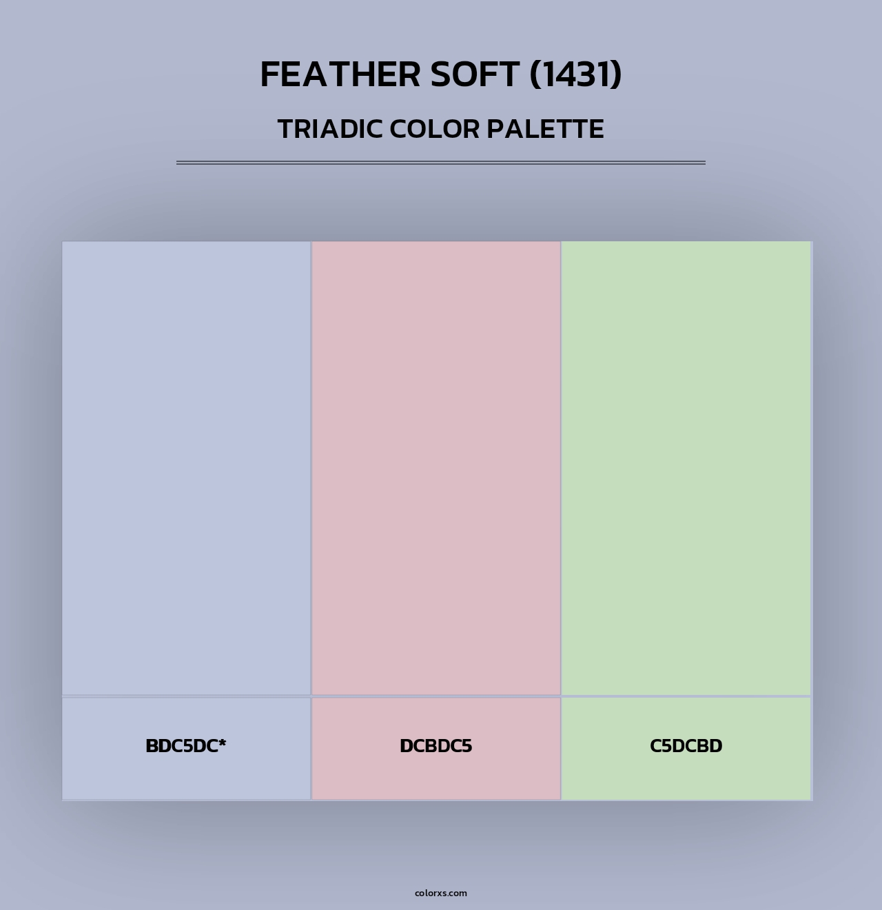 Feather Soft (1431) - Triadic Color Palette