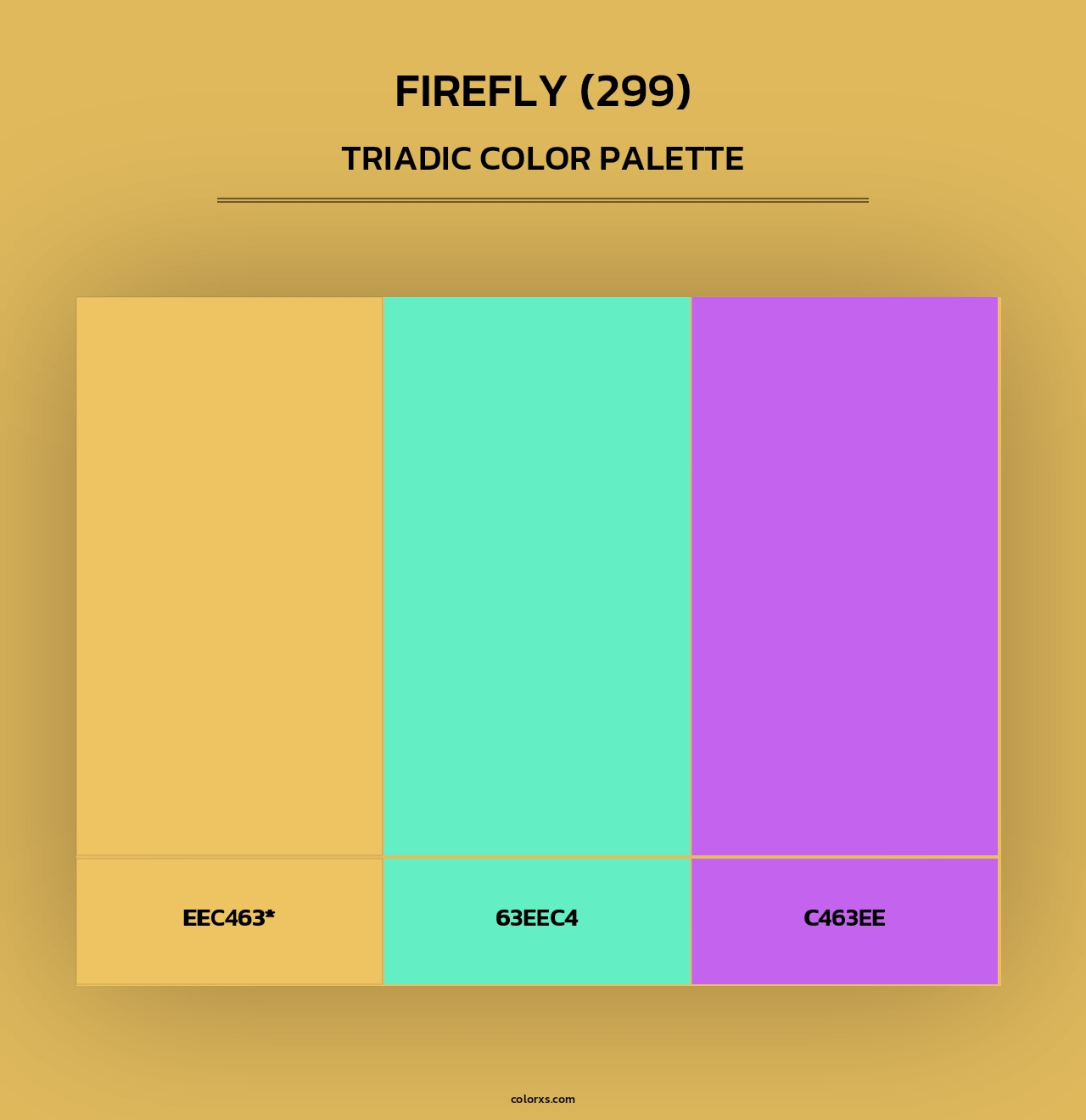 Firefly (299) - Triadic Color Palette