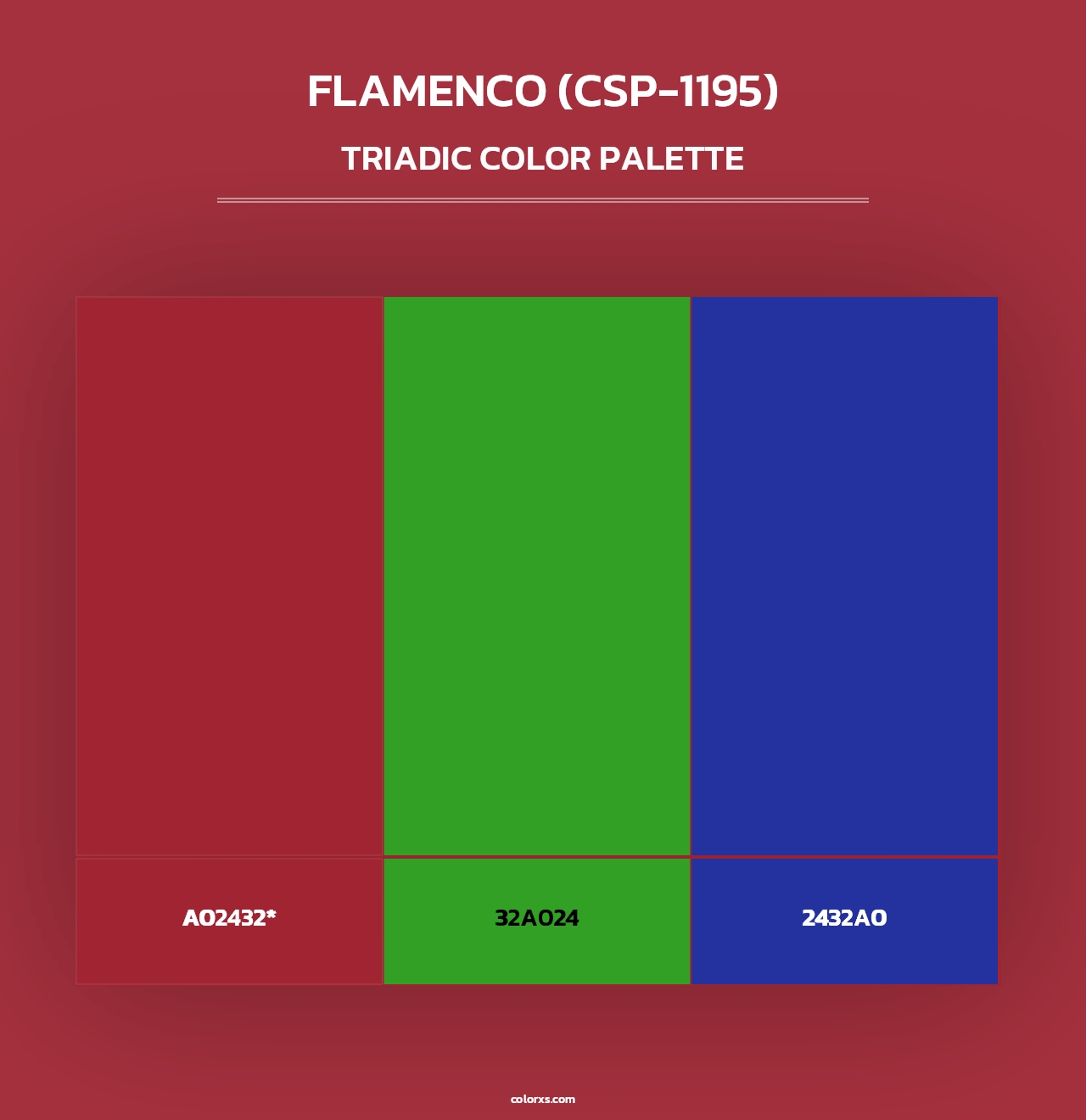 Flamenco (CSP-1195) - Triadic Color Palette