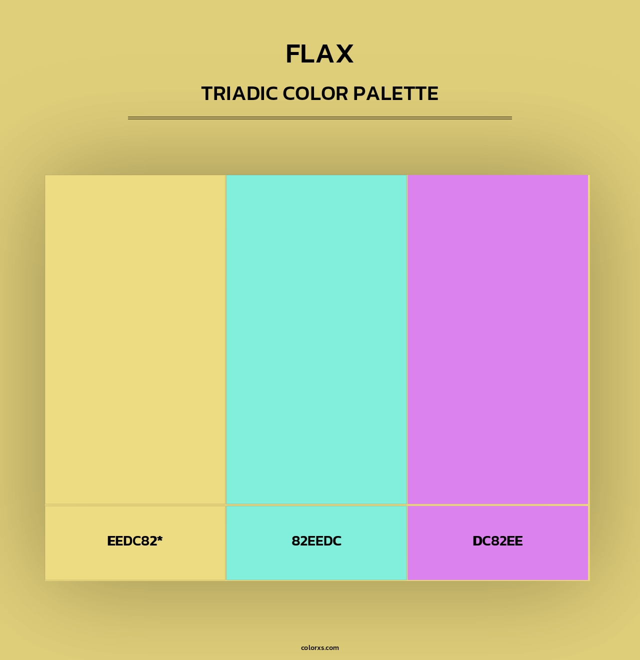 Flax - Triadic Color Palette