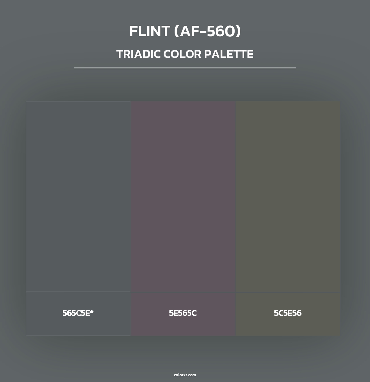 Flint (AF-560) - Triadic Color Palette