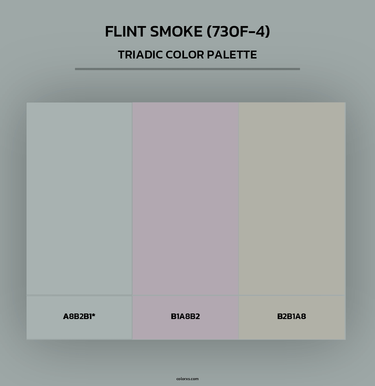 Flint Smoke (730F-4) - Triadic Color Palette