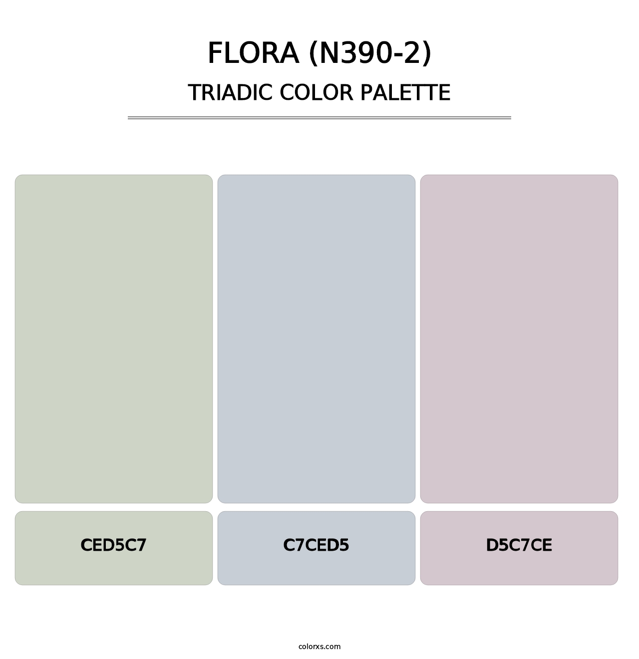 Flora (N390-2) - Triadic Color Palette