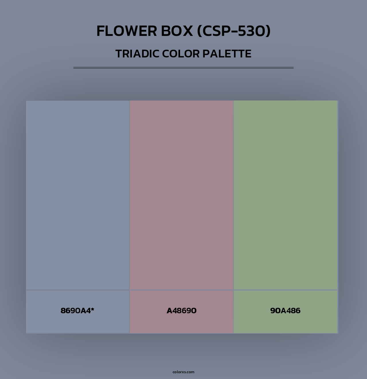 Flower Box (CSP-530) - Triadic Color Palette