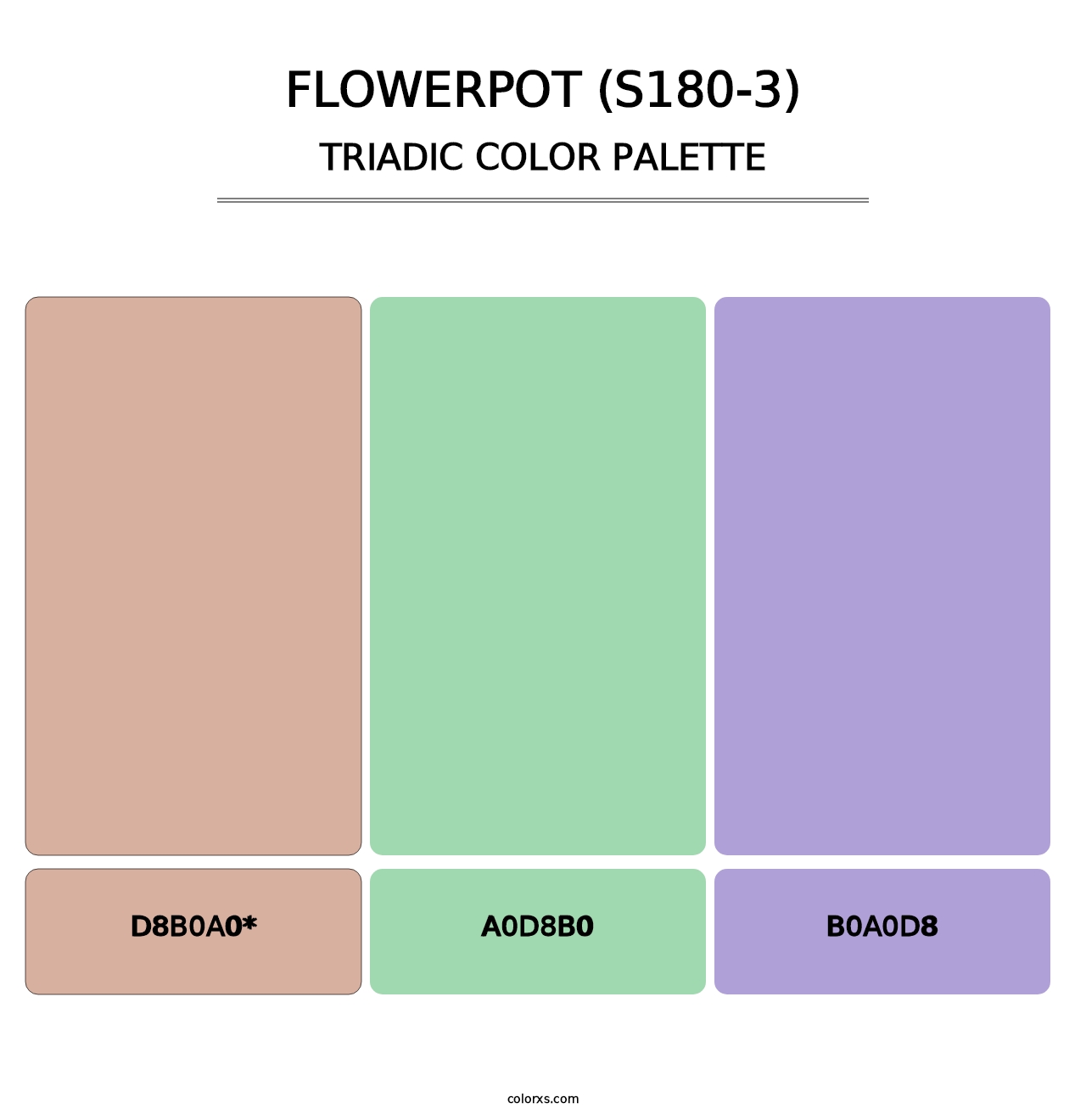 Flowerpot (S180-3) - Triadic Color Palette