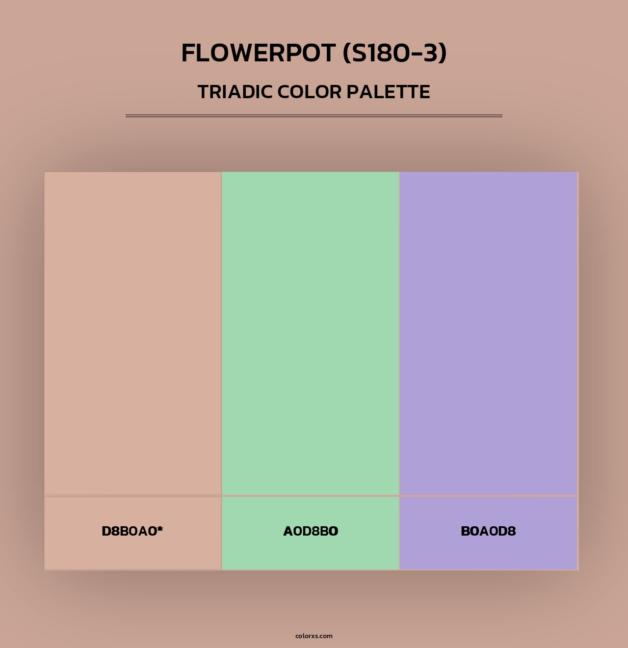 Flowerpot (S180-3) - Triadic Color Palette