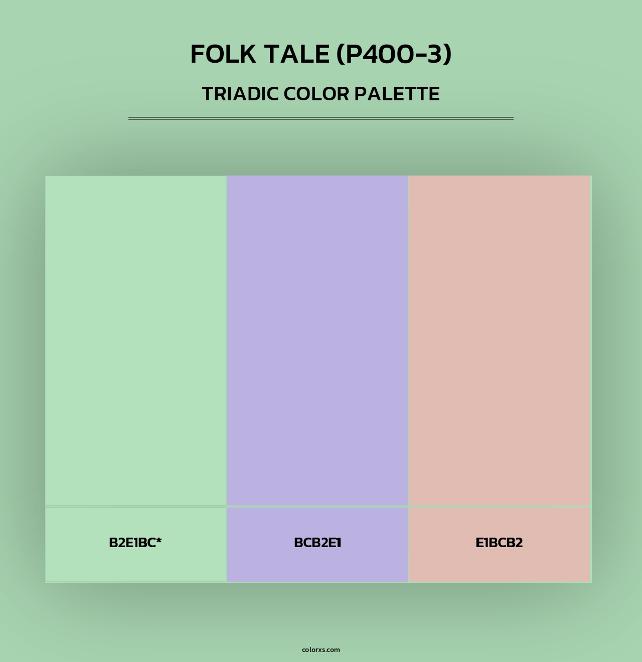 Folk Tale (P400-3) - Triadic Color Palette