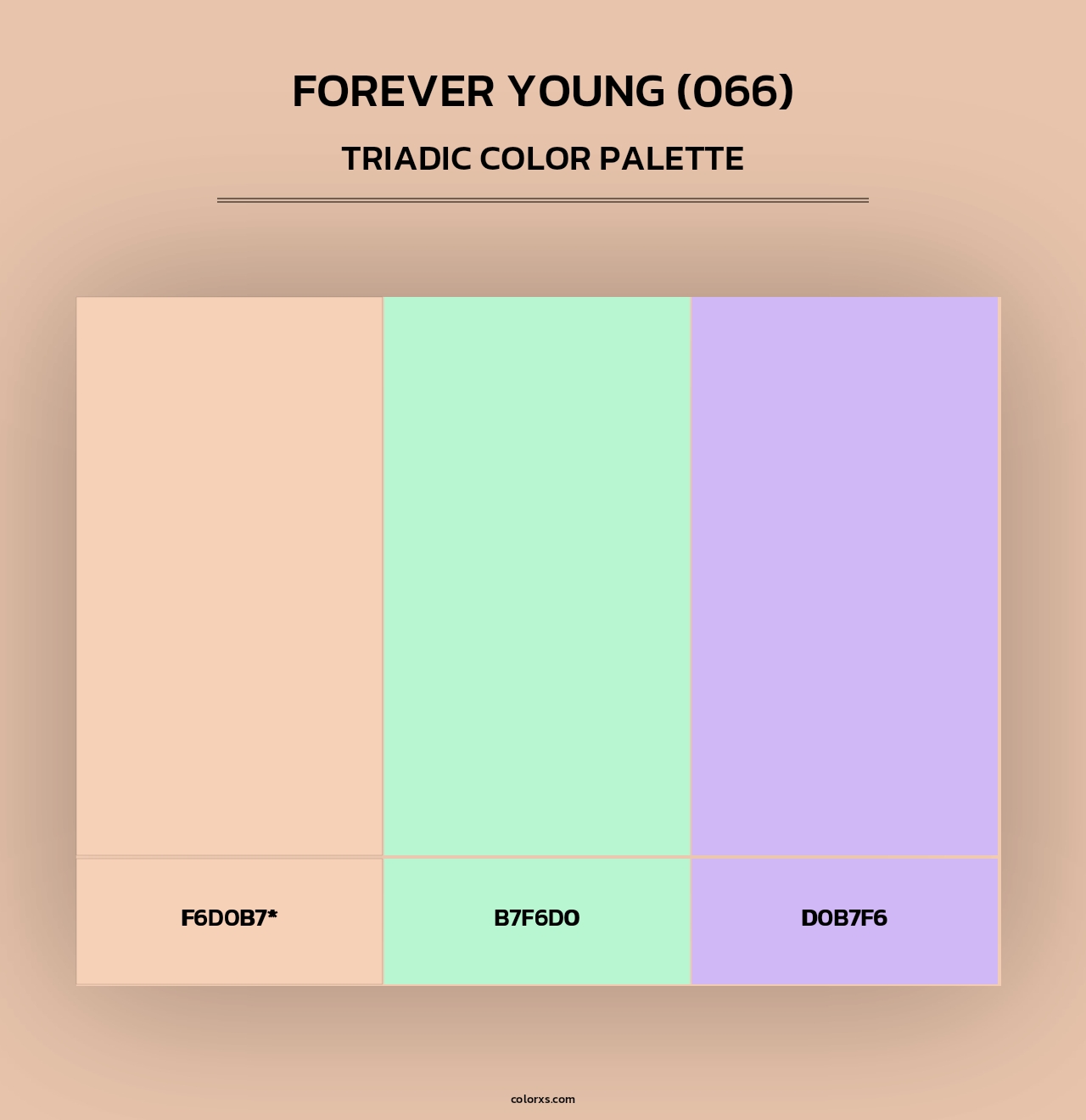 Forever Young (066) - Triadic Color Palette