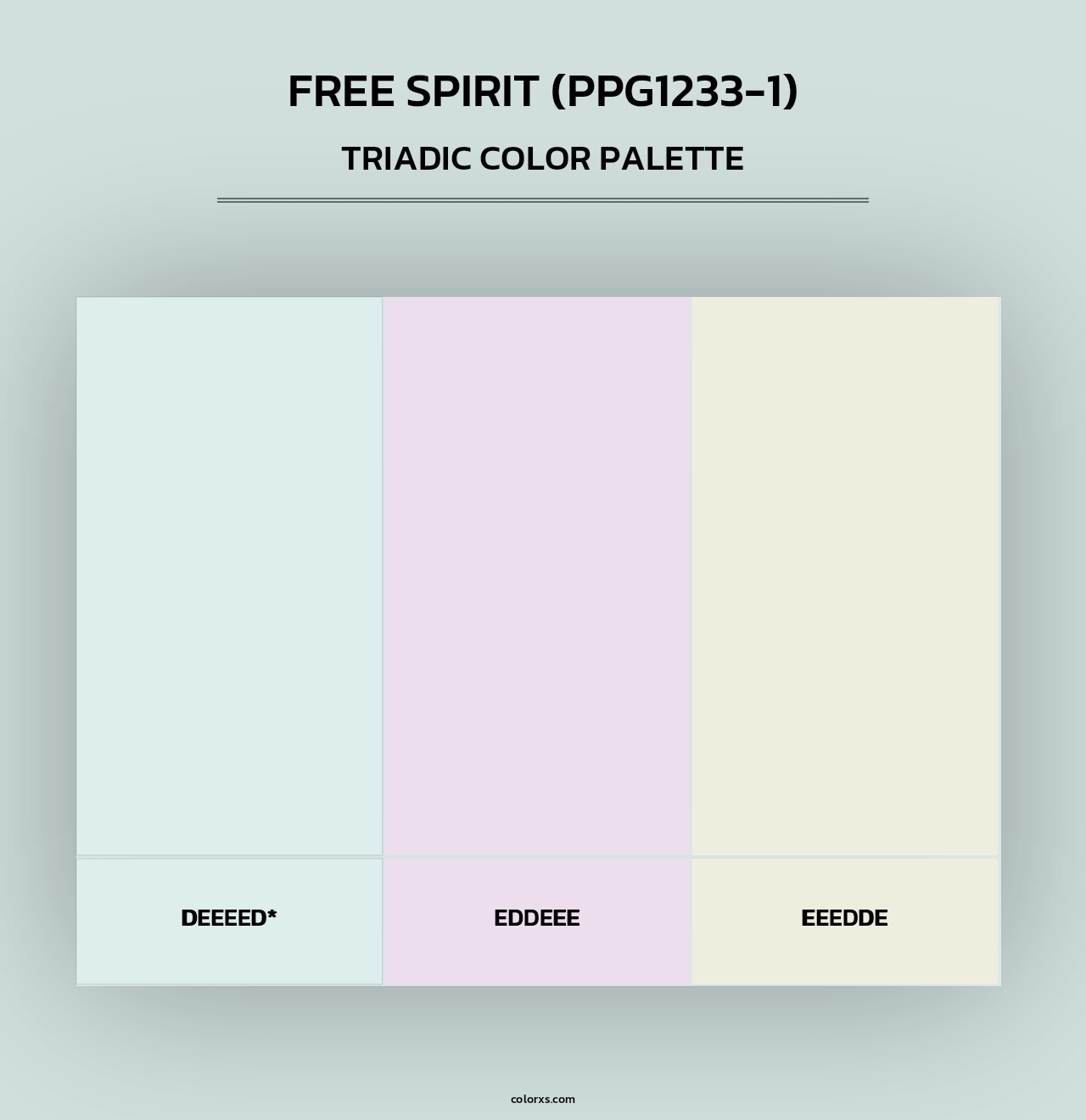 Free Spirit (PPG1233-1) - Triadic Color Palette