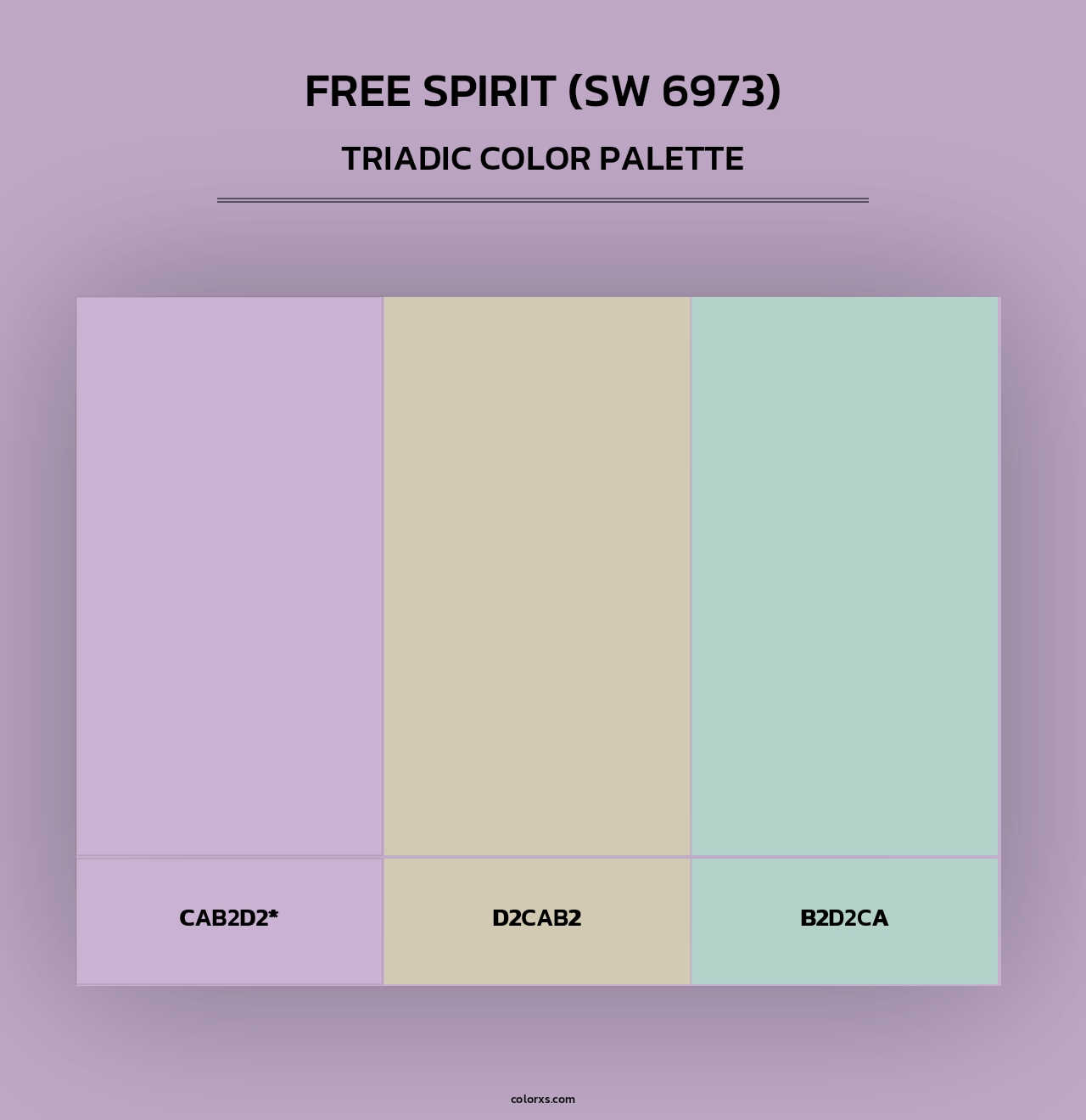 Free Spirit (SW 6973) - Triadic Color Palette