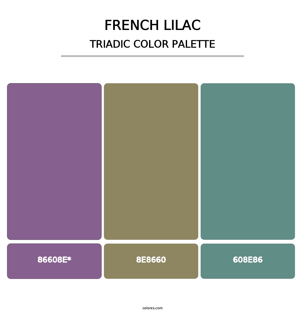 French Lilac - Triadic Color Palette