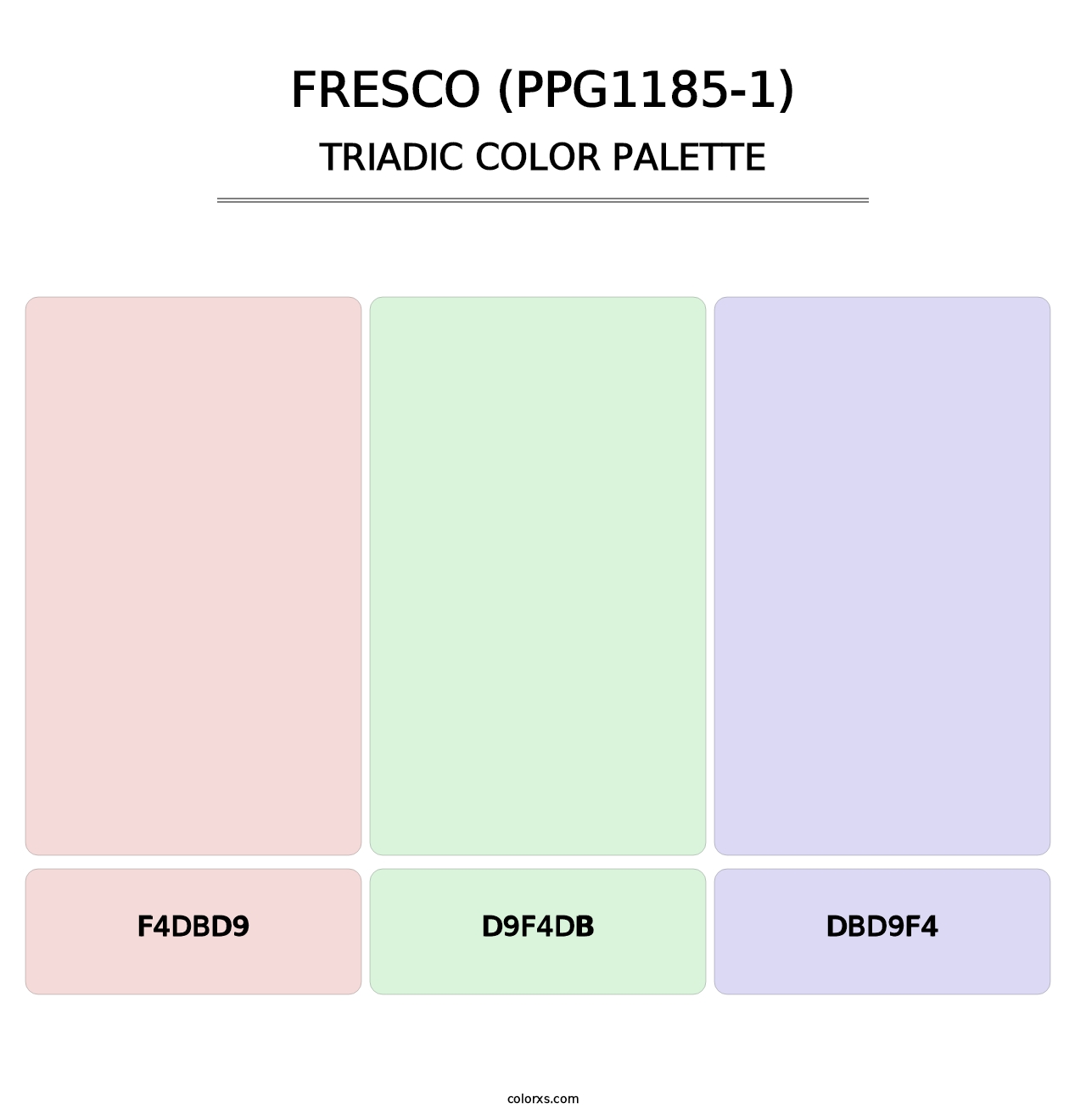 Fresco (PPG1185-1) - Triadic Color Palette