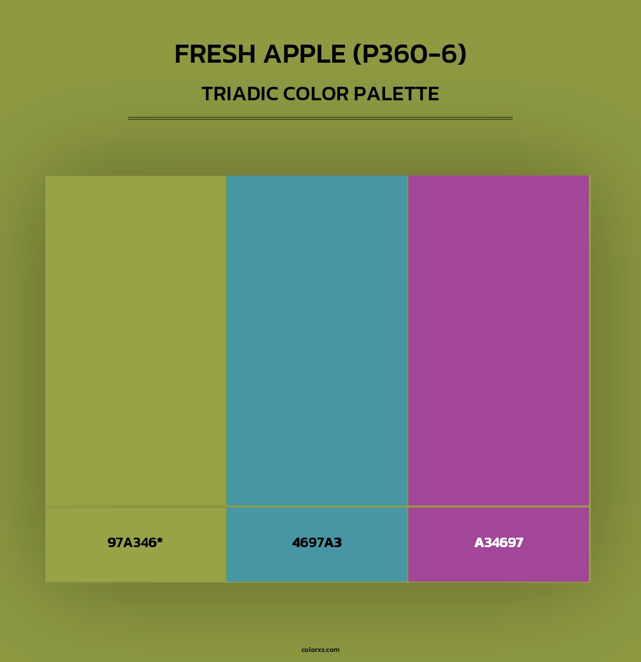 Fresh Apple (P360-6) - Triadic Color Palette