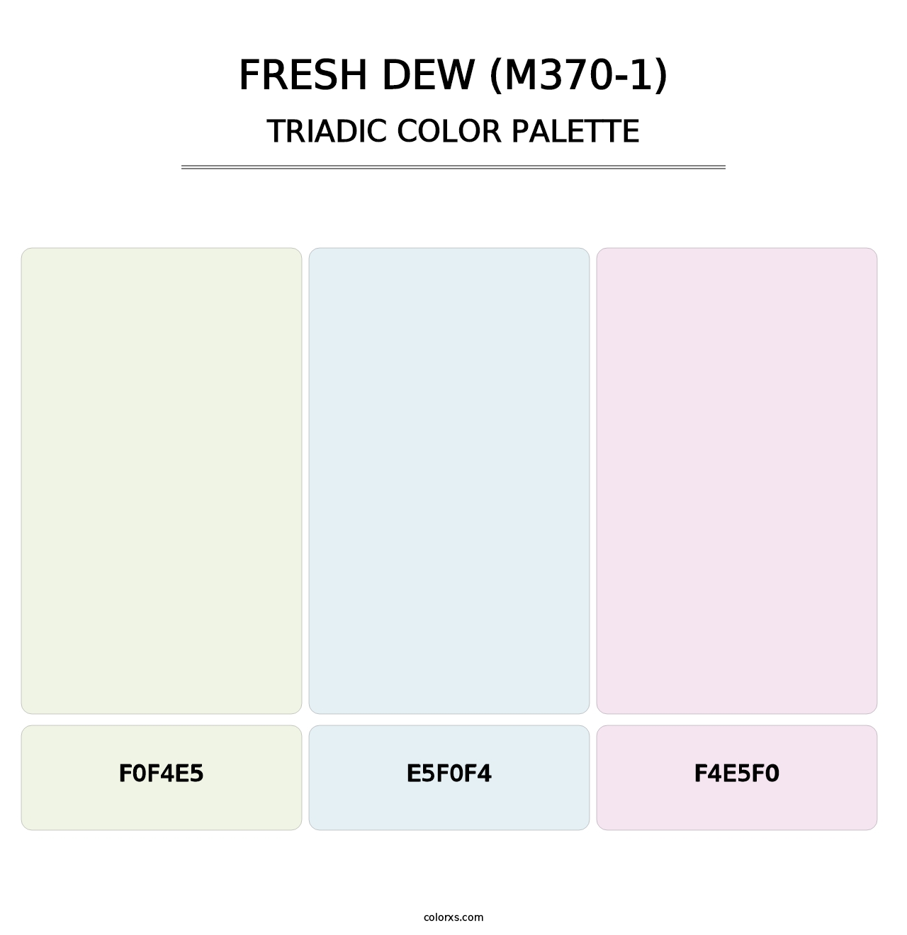 Fresh Dew (M370-1) - Triadic Color Palette
