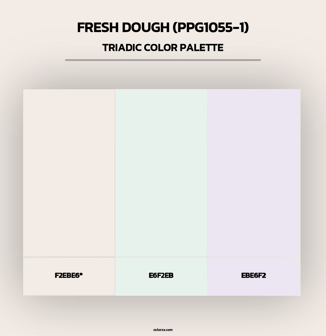 Fresh Dough (PPG1055-1) - Triadic Color Palette