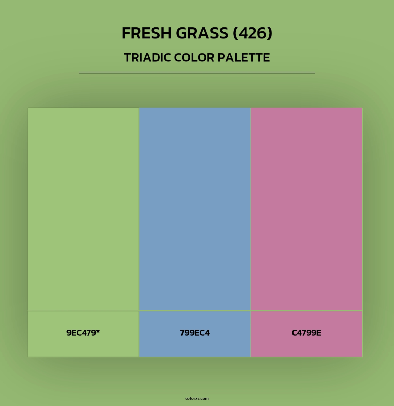 Fresh Grass (426) - Triadic Color Palette