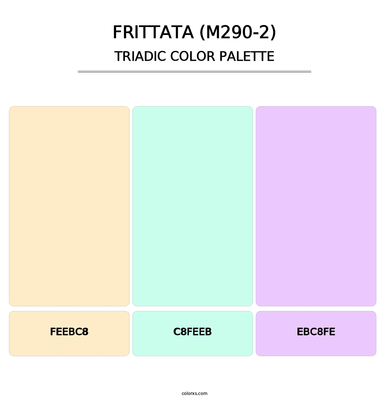 Frittata (M290-2) - Triadic Color Palette