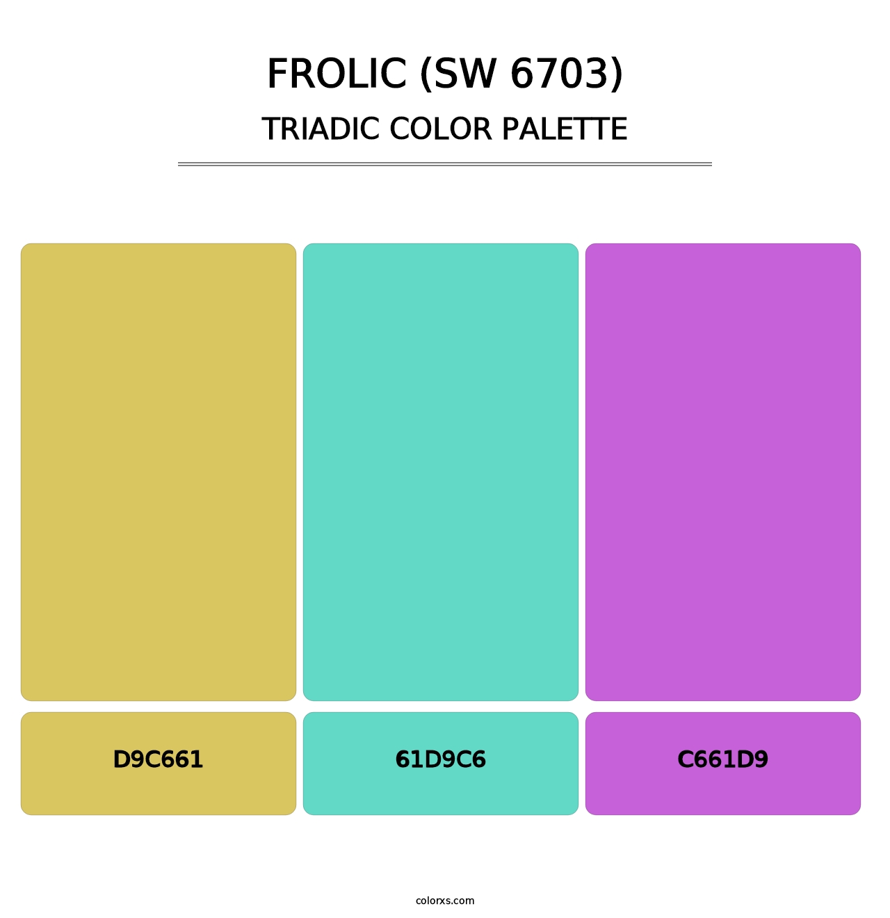 Frolic (SW 6703) - Triadic Color Palette
