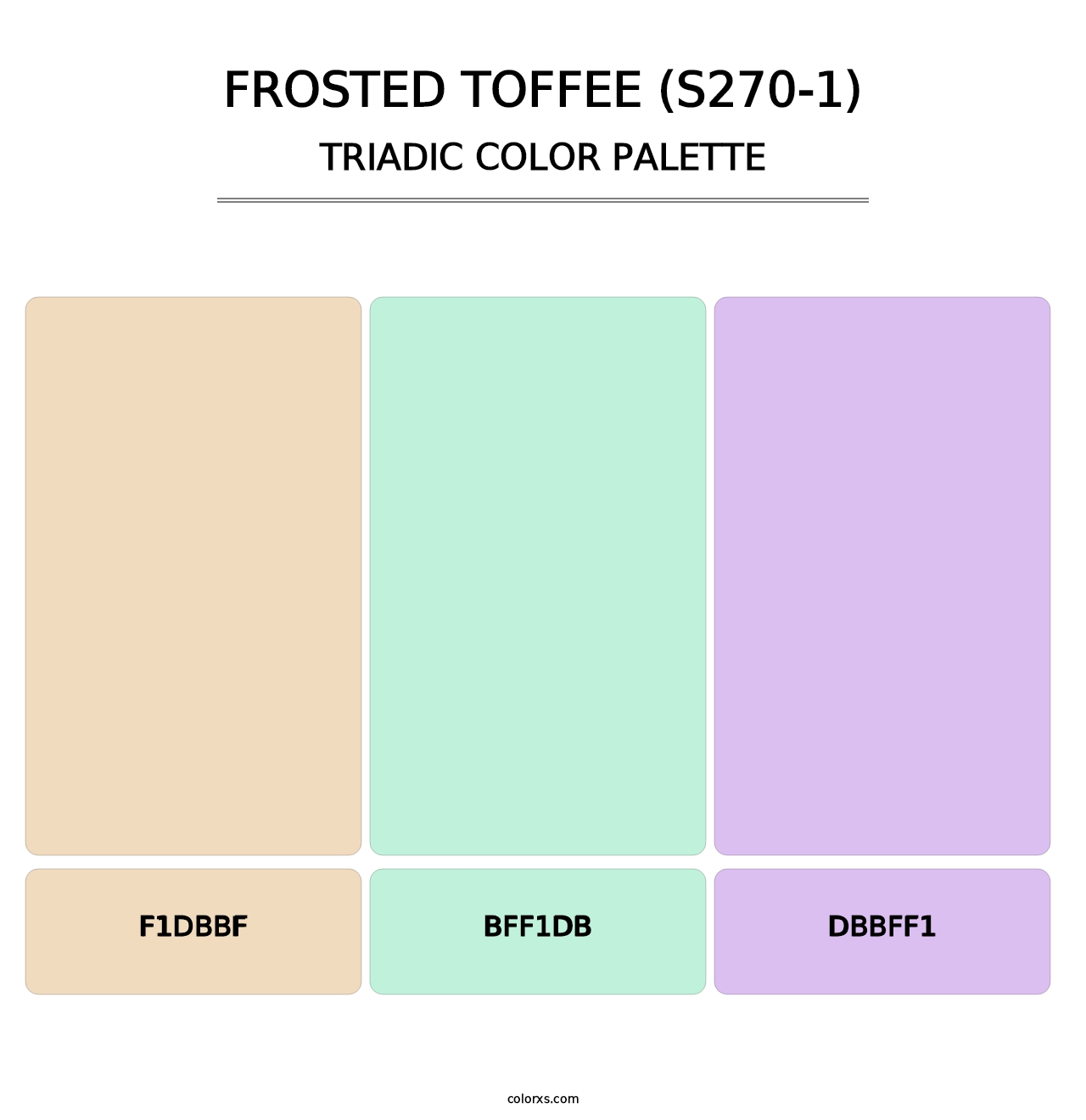 Frosted Toffee (S270-1) - Triadic Color Palette