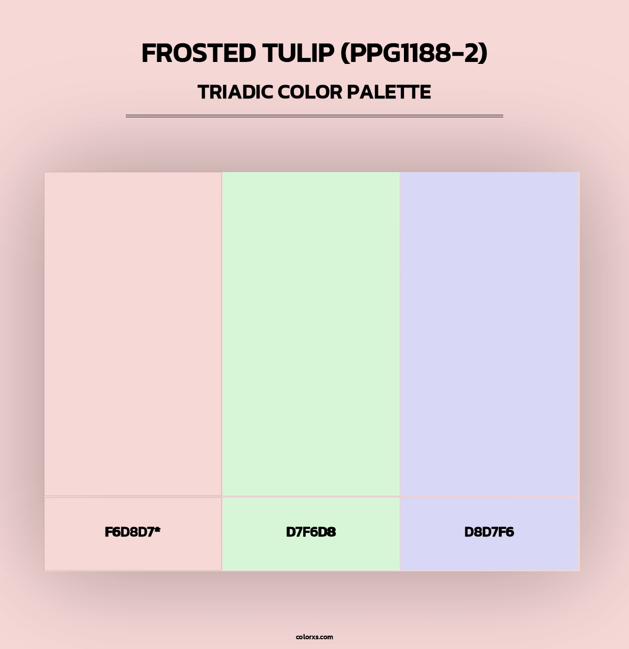 Frosted Tulip (PPG1188-2) - Triadic Color Palette