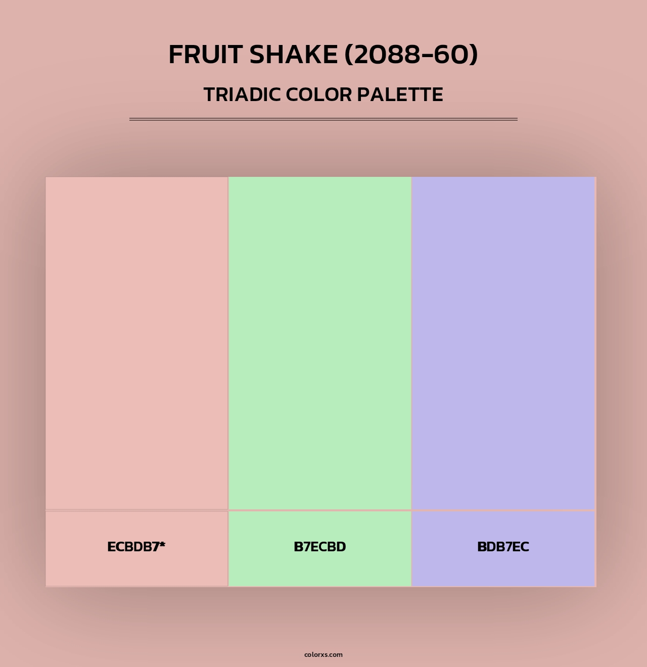 Fruit Shake (2088-60) - Triadic Color Palette