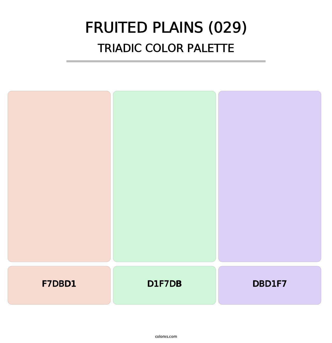 Fruited Plains (029) - Triadic Color Palette